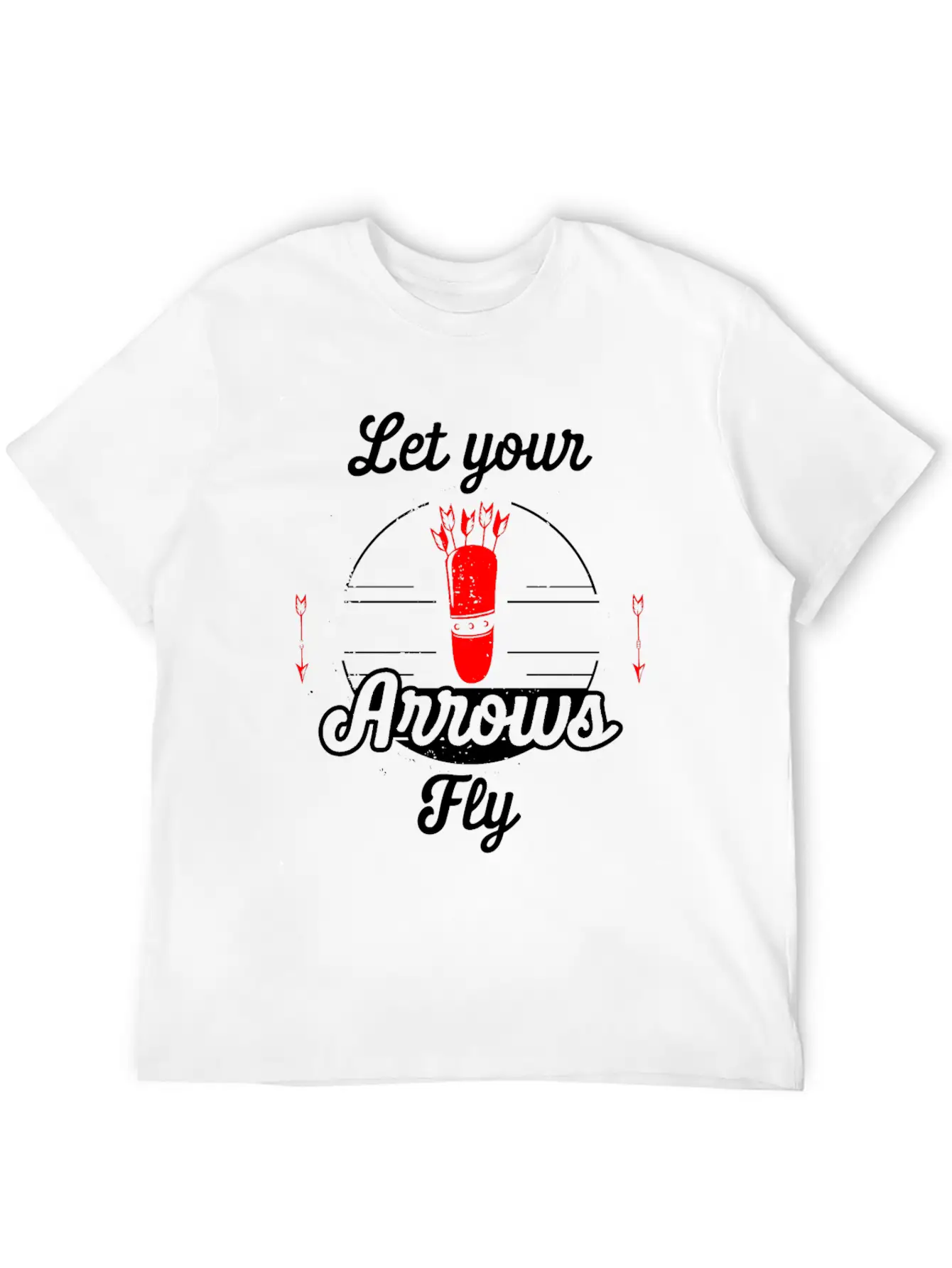 Let Your Arrows Fly Unisex Short Sleeve Soft Cotton T-Shirt – Casual Everyday Wear