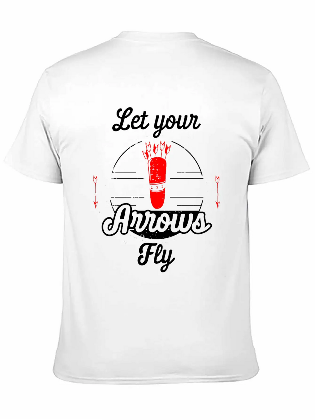 Let Your Arrows Fly Unisex Short Sleeve Soft Cotton T-Shirt – Casual Everyday Wear