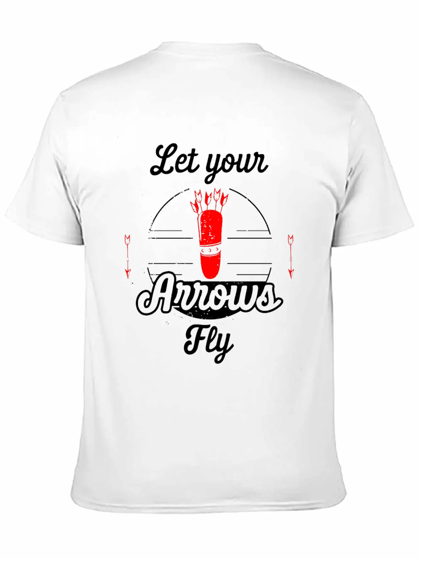 Let Your Arrows Fly Unisex Short Sleeve Soft Cotton T-Shirt – Casual Everyday Wear