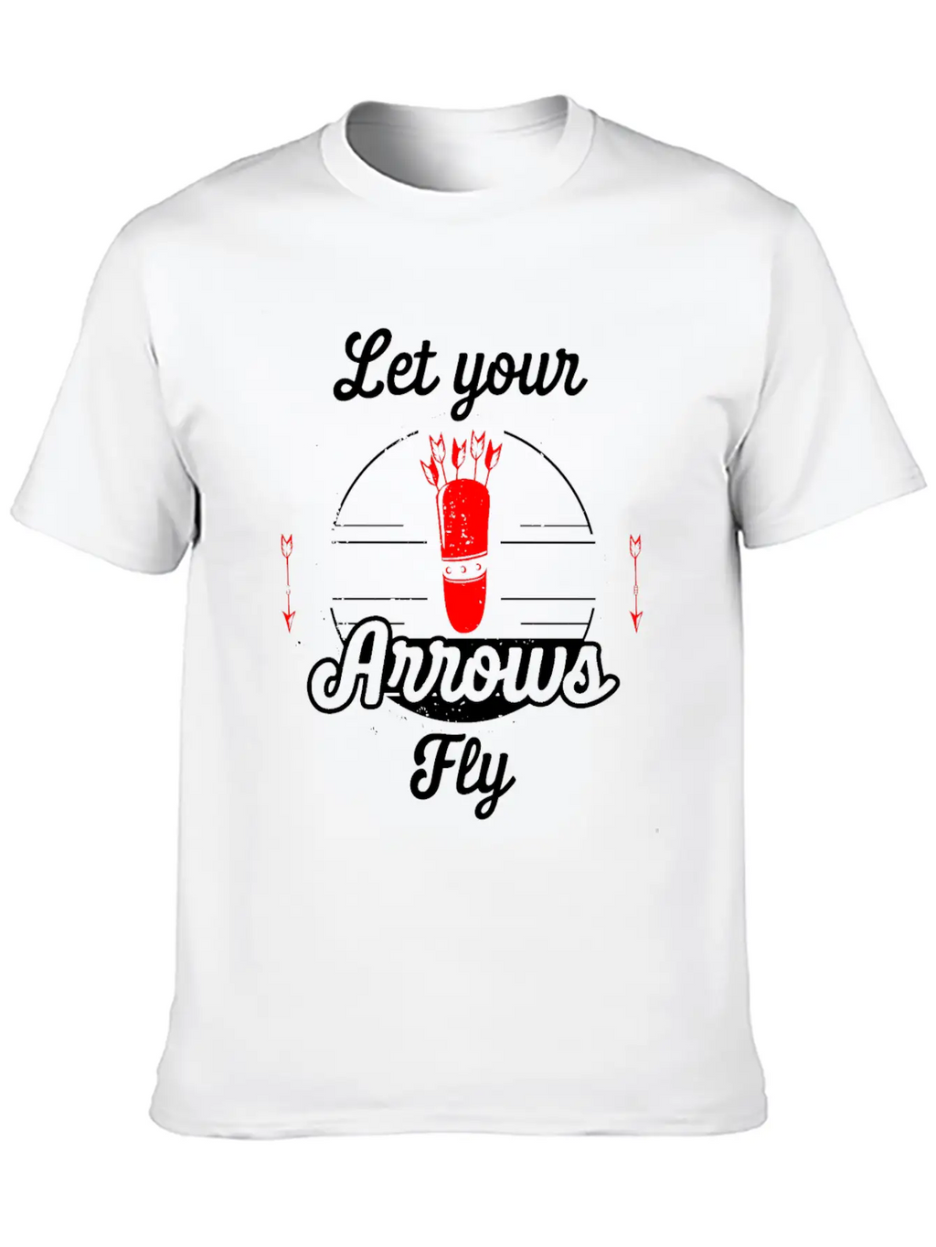 Let Your Arrows Fly Unisex Short Sleeve Soft Cotton T-Shirt – Casual Everyday Wear