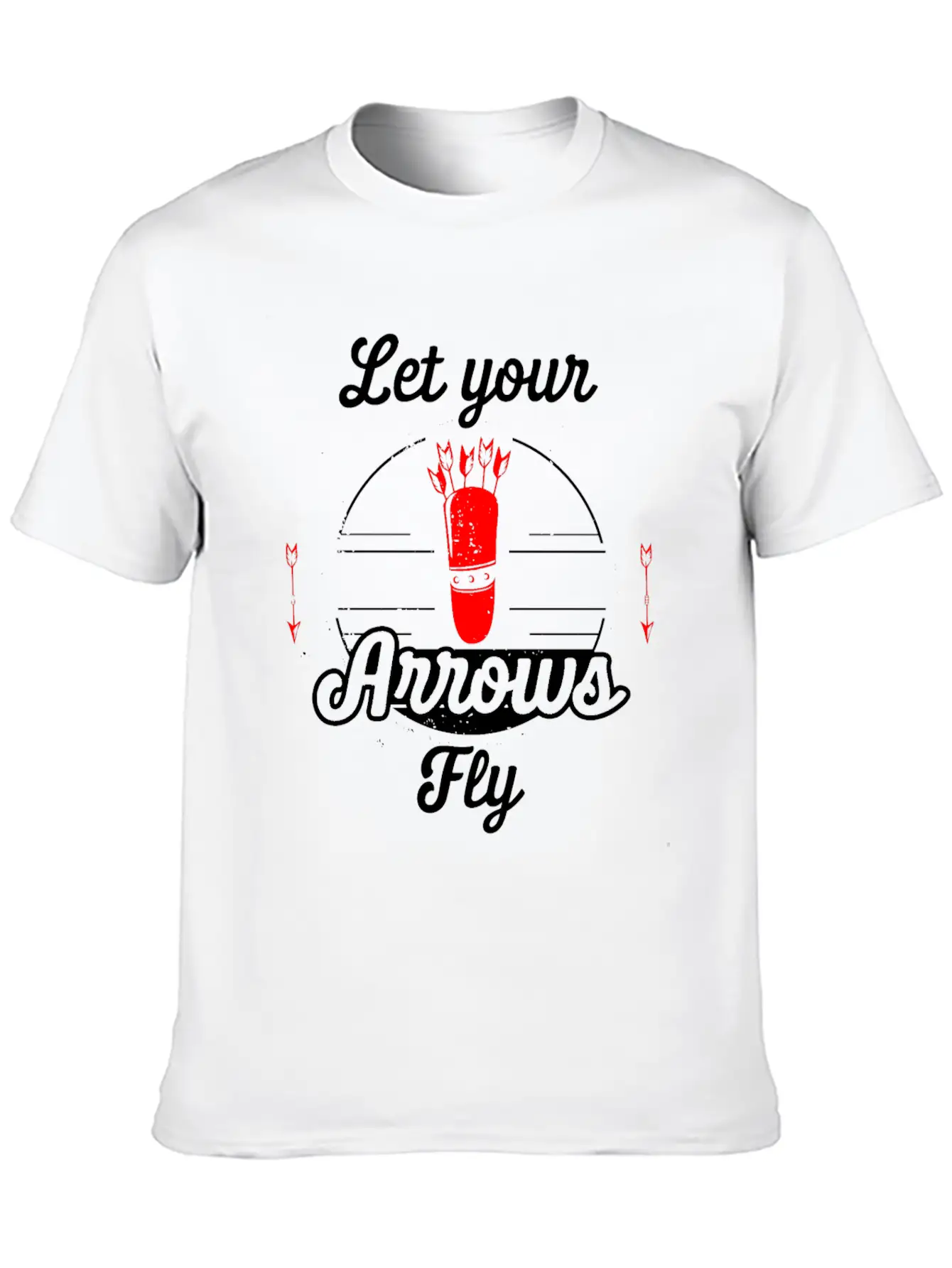 Let Your Arrows Fly Unisex Short Sleeve Soft Cotton T-Shirt – Casual Everyday Wear