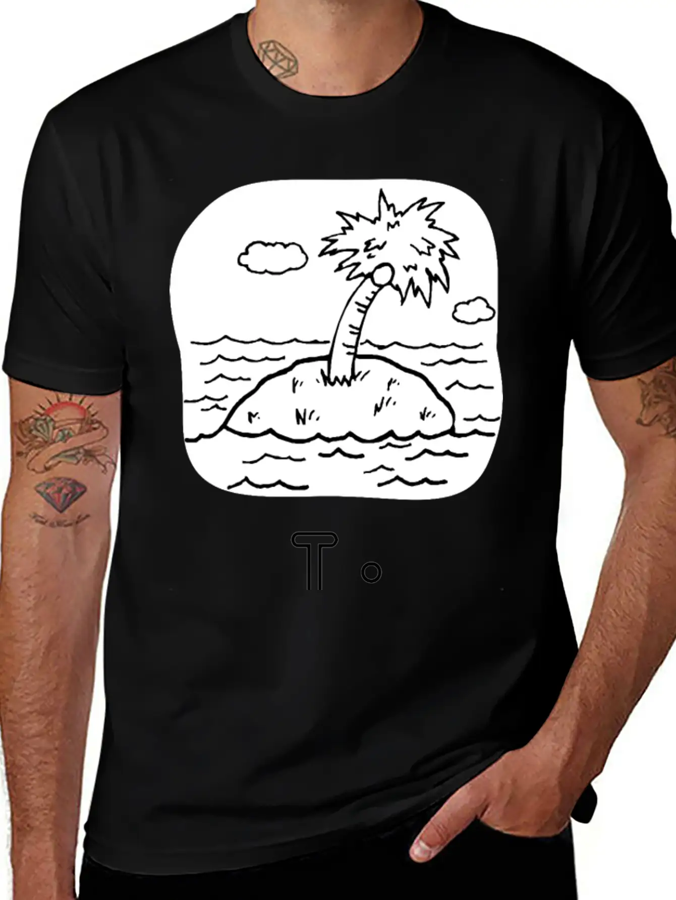 Letra I De Isla Unisex Casual T-Shirt – Clean Design For Daily Comfort