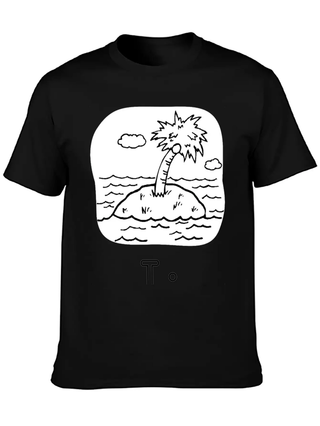 Letra I De Isla Unisex Casual T-Shirt – Clean Design For Daily Comfort