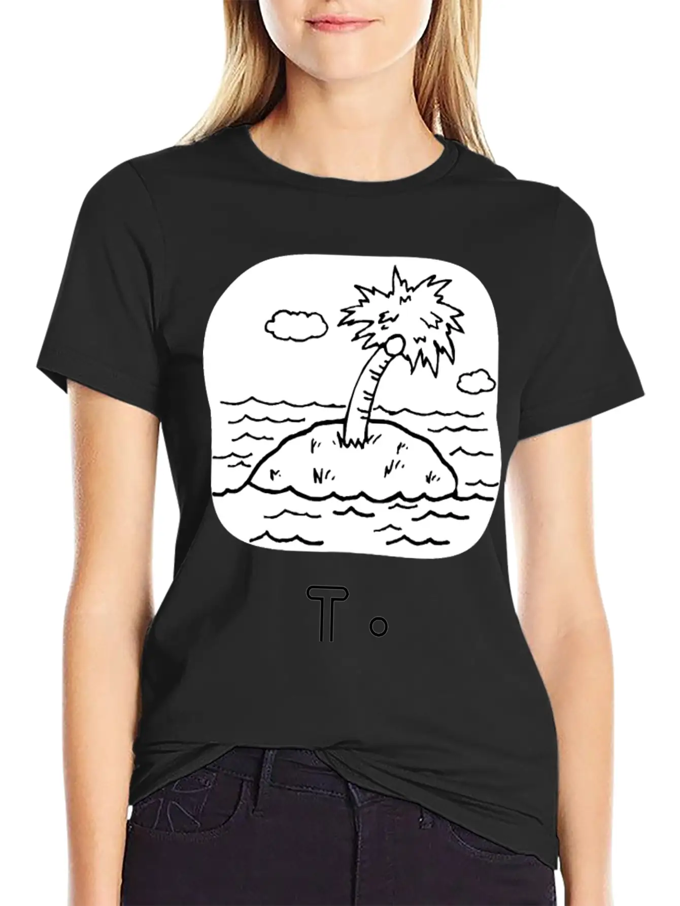 Letra I De Isla Unisex Casual T-Shirt – Clean Design For Daily Comfort