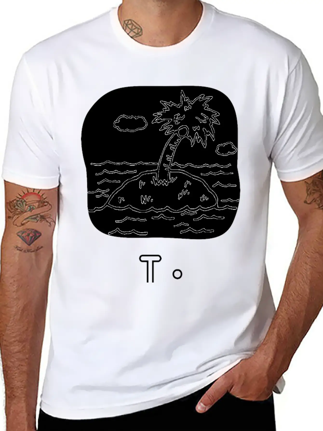 Letra I De Isla Unisex Casual T-Shirt – Clean Design For Daily Comfort