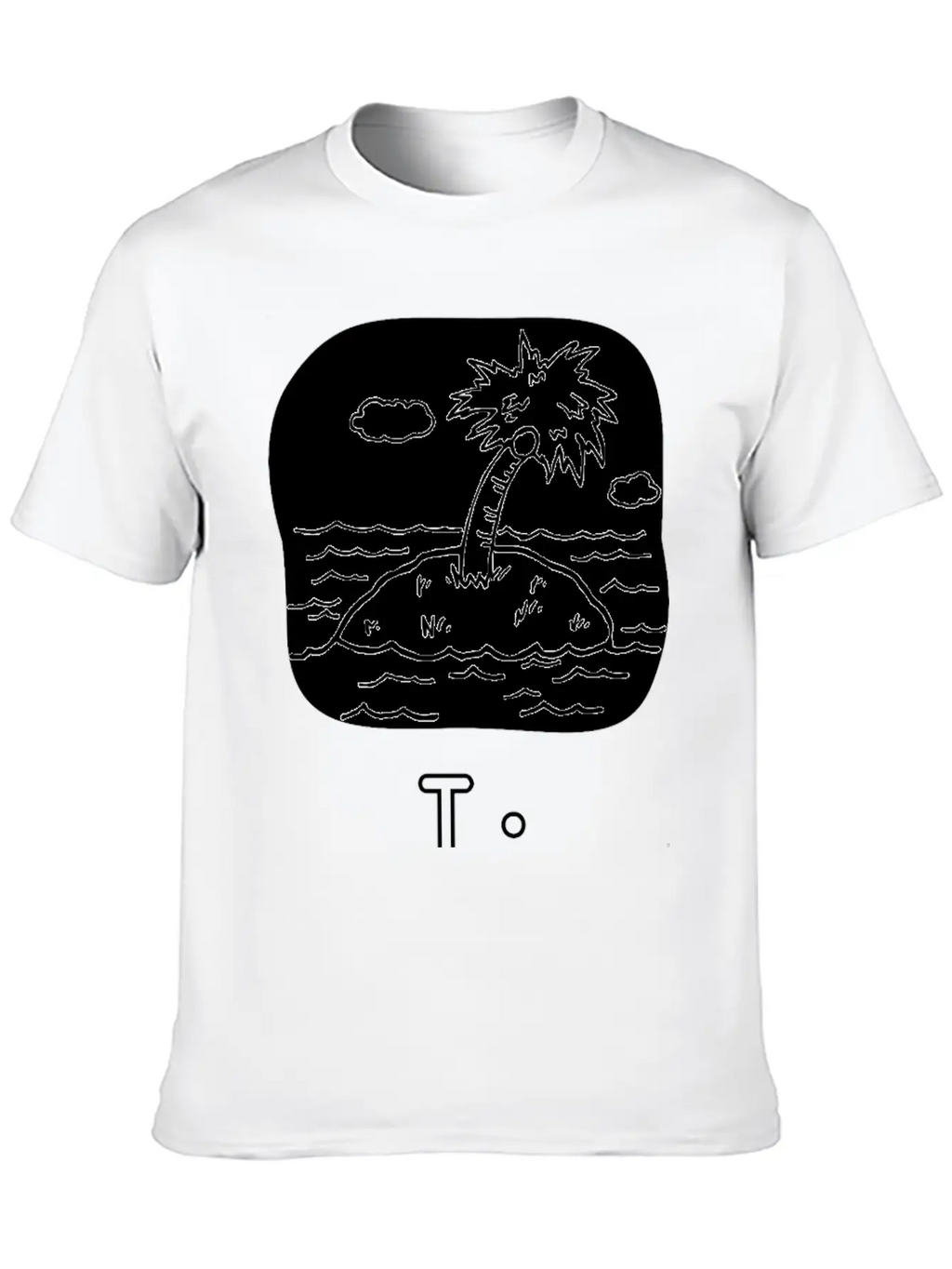 Letra I De Isla Unisex Casual T-Shirt – Clean Design For Daily Comfort