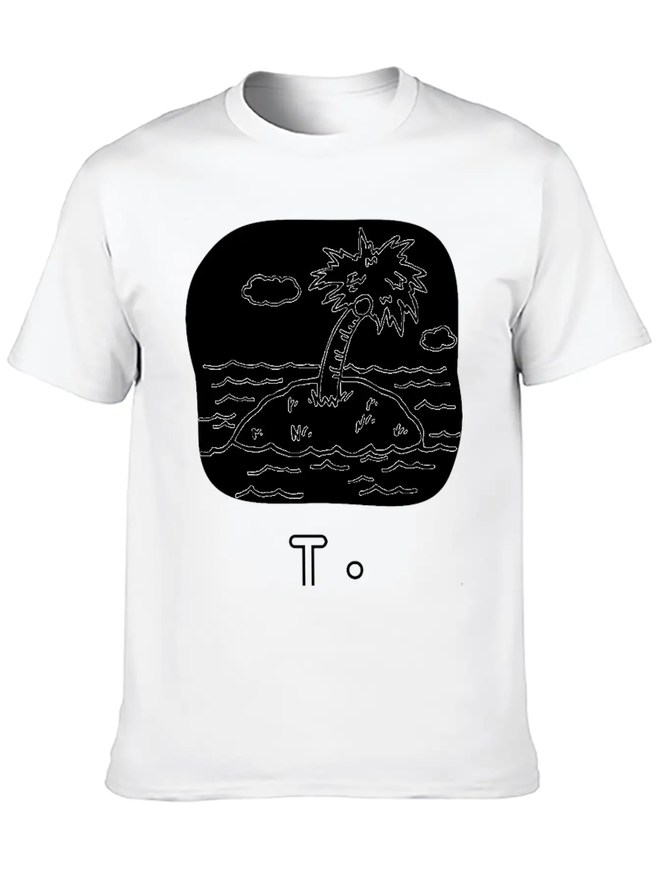 Letra I De Isla Unisex Casual T-Shirt – Clean Design For Daily Comfort