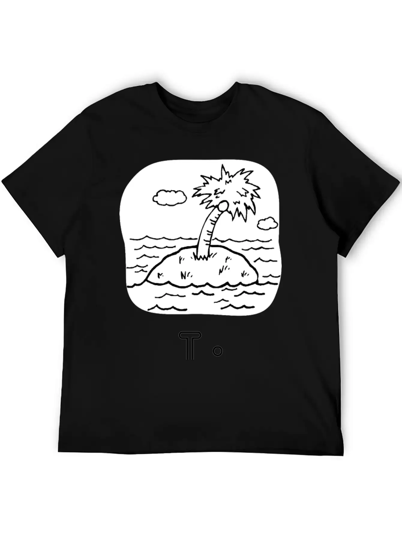 Letra I De Isla Unisex Casual T-Shirt – Clean Design For Daily Comfort
