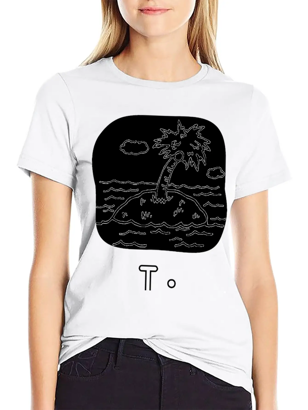 Letra I De Isla Unisex Casual T-Shirt – Clean Design For Daily Comfort