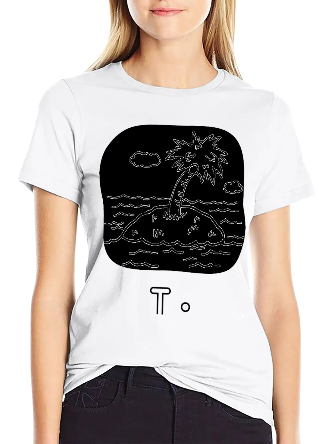 Letra I De Isla Unisex Casual T-Shirt – Clean Design For Daily Comfort