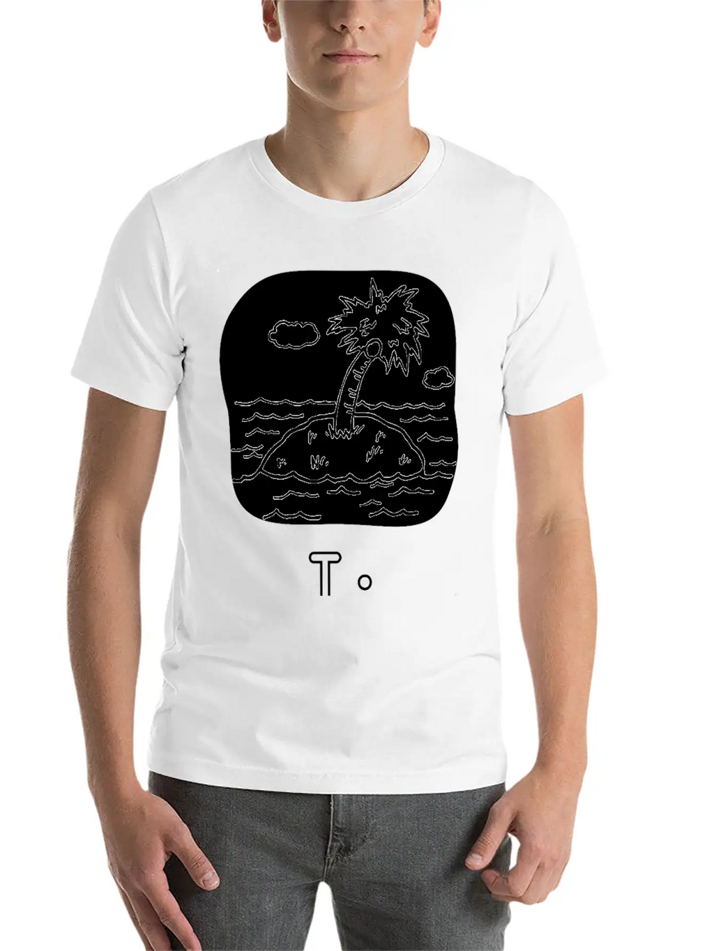 Letra I De Isla Unisex Casual T-Shirt – Clean Design For Daily Comfort