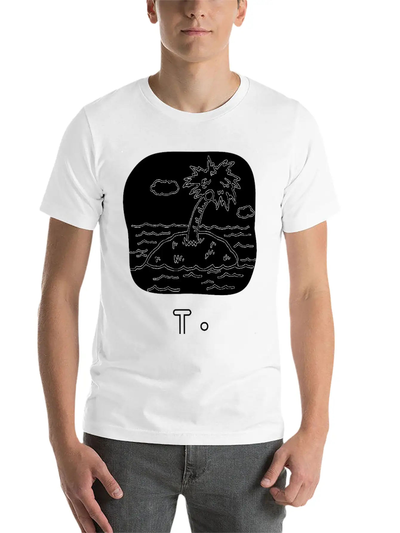 Letra I De Isla Unisex Casual T-Shirt – Clean Design For Daily Comfort