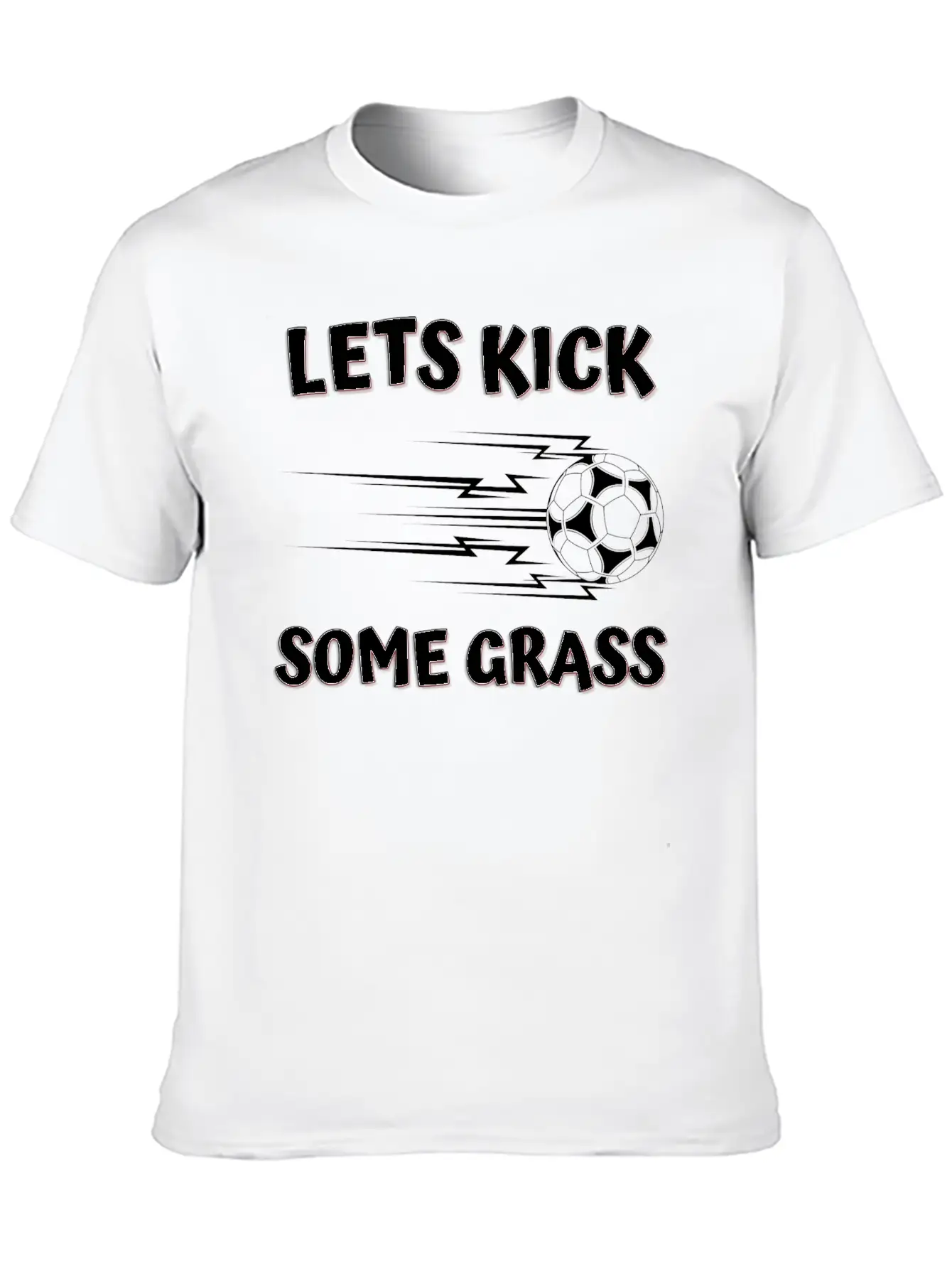 Lets Kick Some Grass Unisex Casual T-Shirt – Clean Design For Daily Comfort