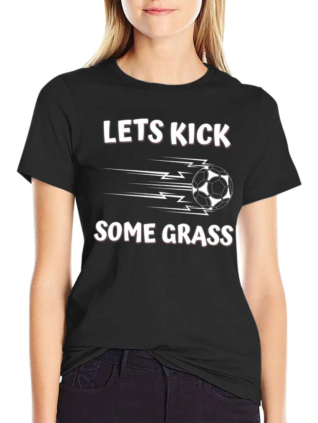 Lets Kick Some Grass Unisex Casual T-Shirt – Clean Design For Daily Comfort