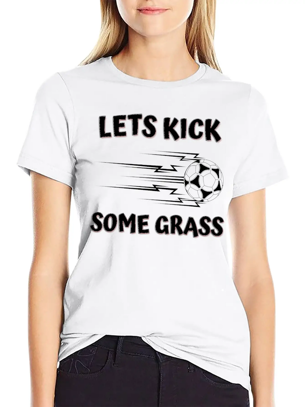 Lets Kick Some Grass Unisex Casual T-Shirt – Clean Design For Daily Comfort