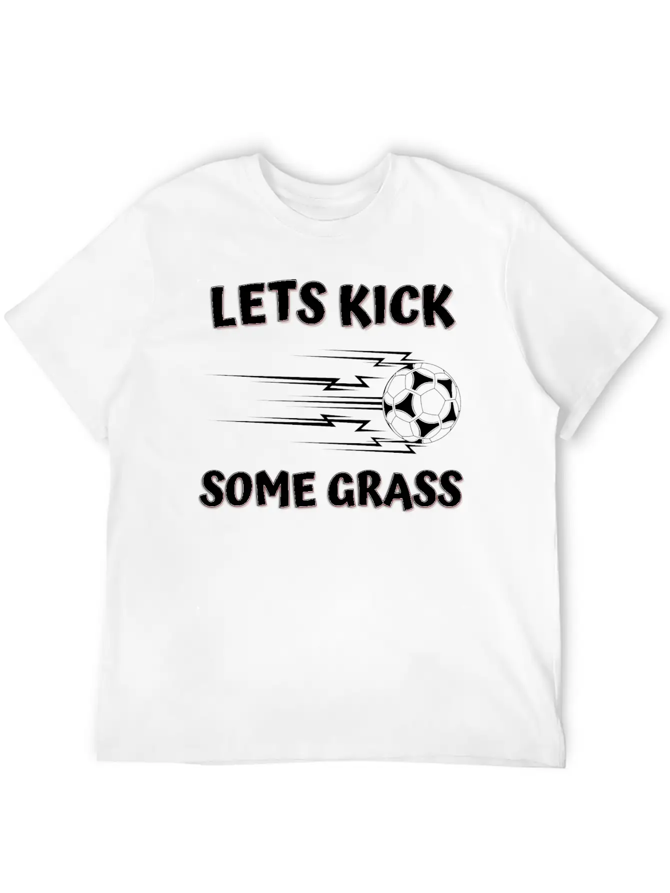 Lets Kick Some Grass Unisex Casual T-Shirt – Clean Design For Daily Comfort