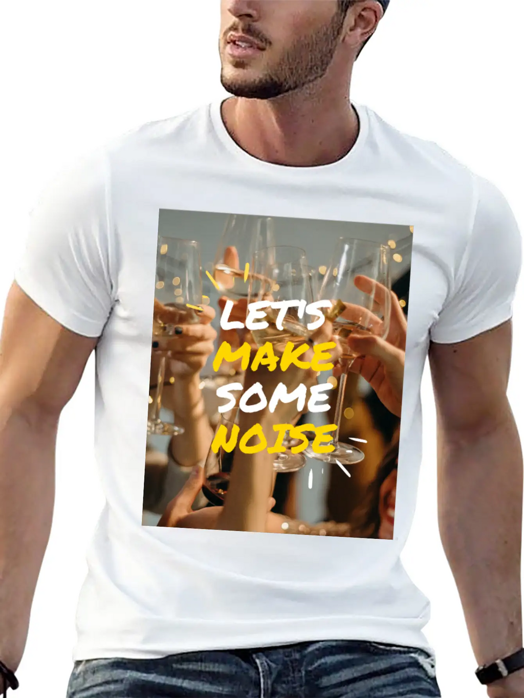 Lets Make Some Noise Unisex Casual T-Shirt – Clean Design For Daily Comfort