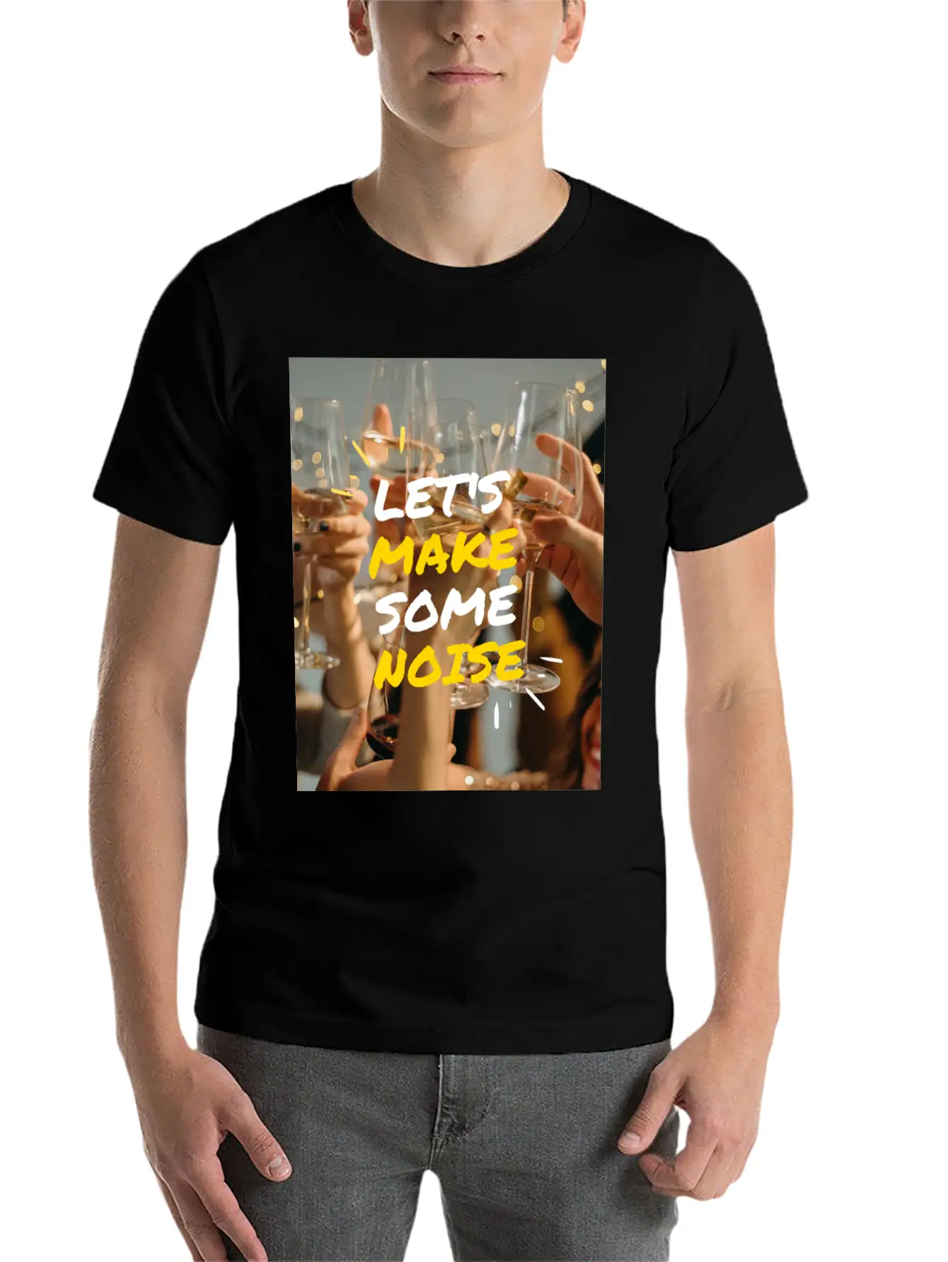Lets Make Some Noise Unisex Casual T-Shirt – Clean Design For Daily Comfort