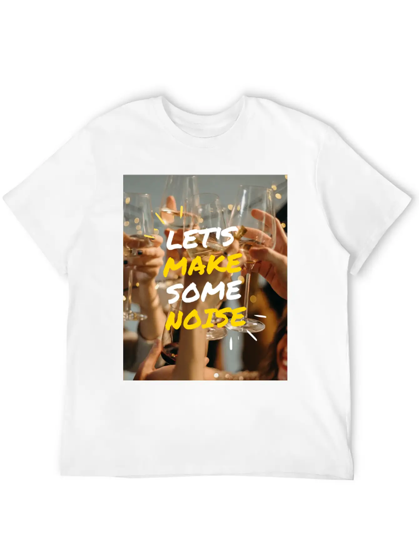 Lets Make Some Noise Unisex Casual T-Shirt – Clean Design For Daily Comfort