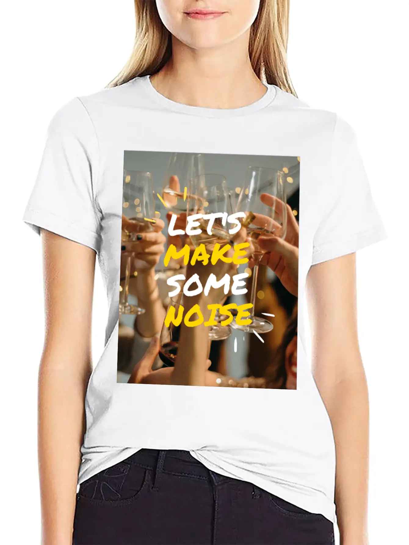 Lets Make Some Noise Unisex Casual T-Shirt – Clean Design For Daily Comfort