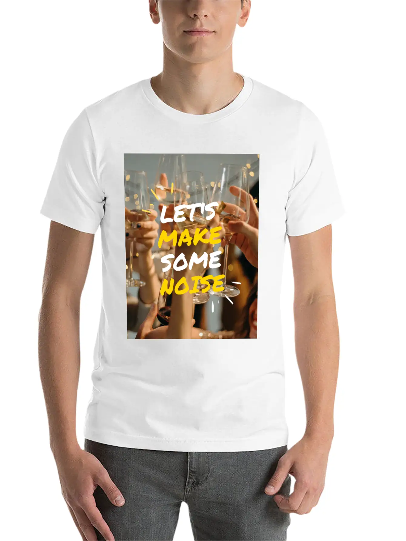 Lets Make Some Noise Unisex Casual T-Shirt – Clean Design For Daily Comfort