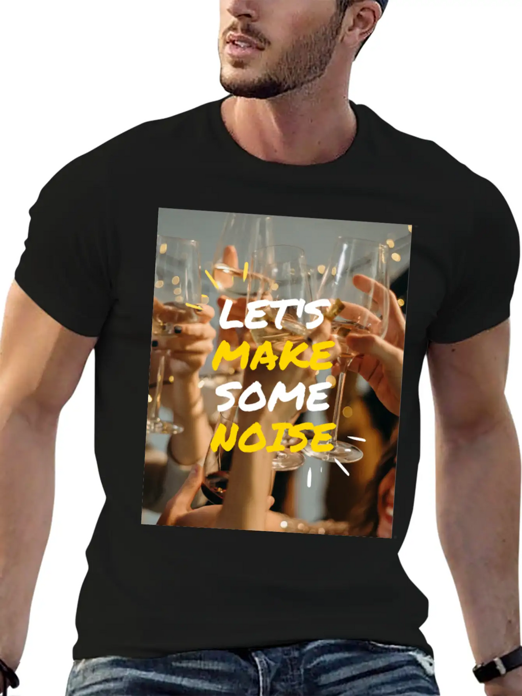 Lets Make Some Noise Unisex Casual T-Shirt – Clean Design For Daily Comfort