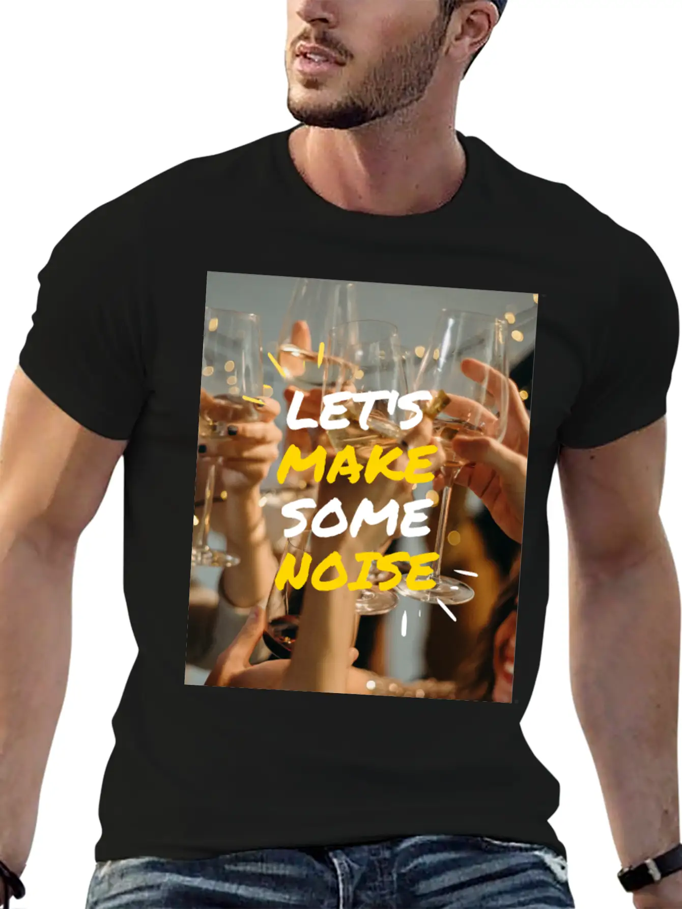 Lets Make Some Noise Unisex Casual T-Shirt – Clean Design For Daily Comfort