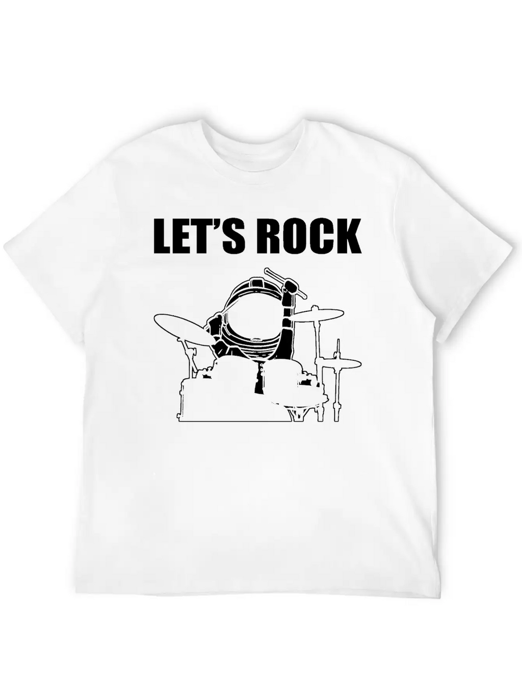 Let's Rock Musician Gift Unisex Casual T-Shirt – Clean Design For Daily Comfort