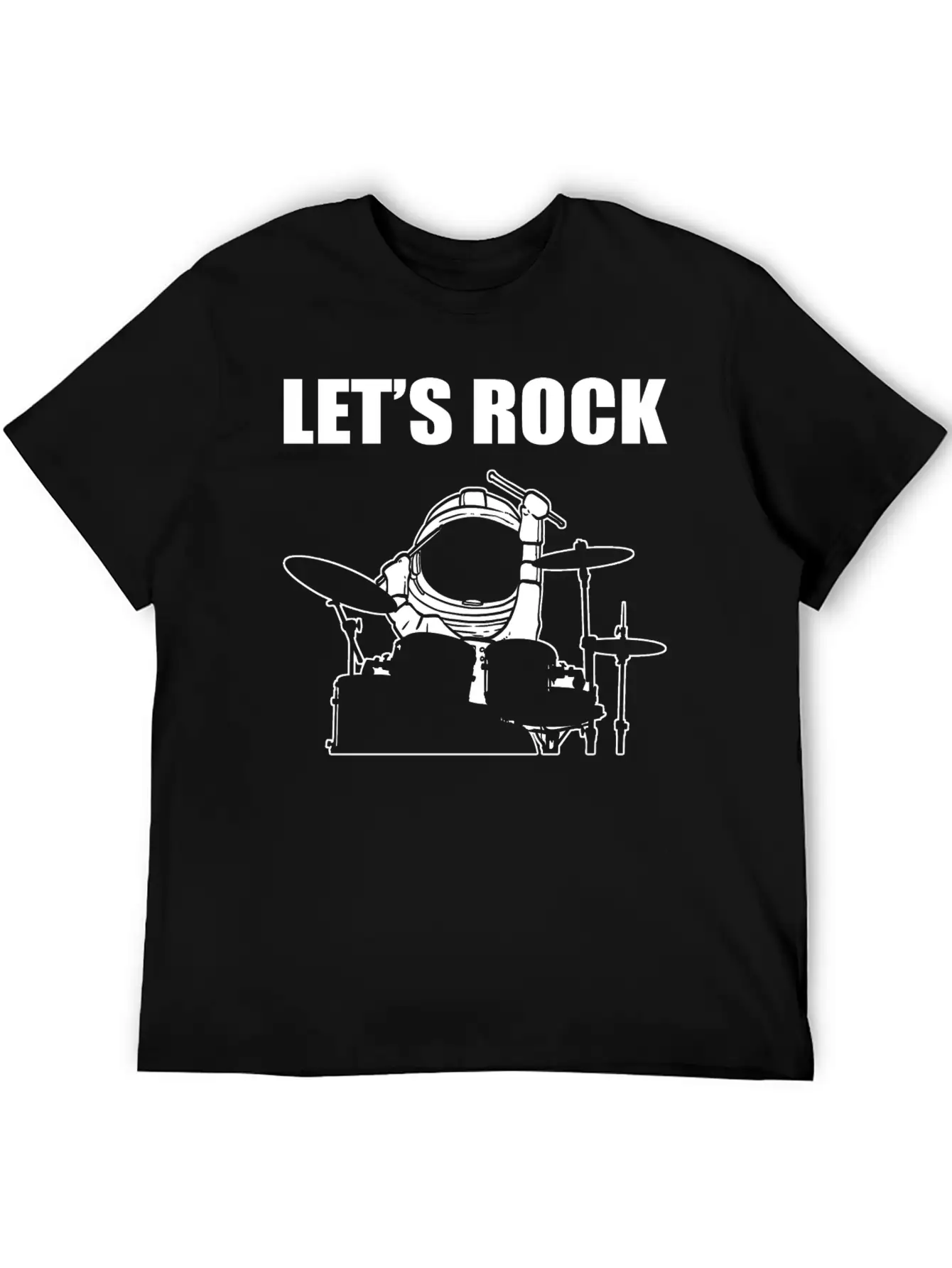 Let's Rock Musician Gift Unisex Casual T-Shirt – Clean Design For Daily Comfort