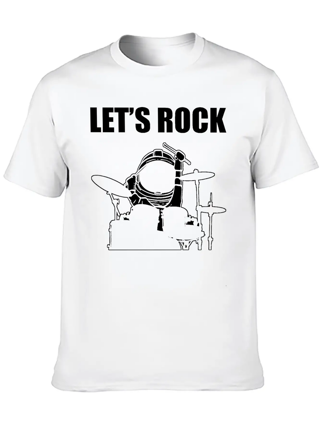 Let's Rock Musician Gift Unisex Casual T-Shirt – Clean Design For Daily Comfort