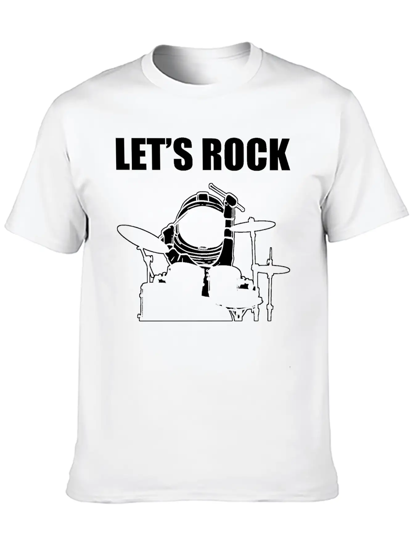 Let's Rock Musician Gift Unisex Casual T-Shirt – Clean Design For Daily Comfort