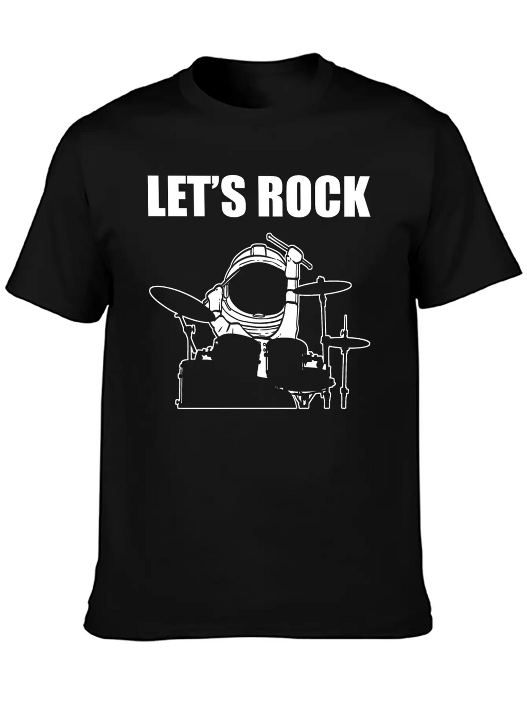 Let's Rock Musician Gift Unisex Casual T-Shirt – Clean Design For Daily Comfort