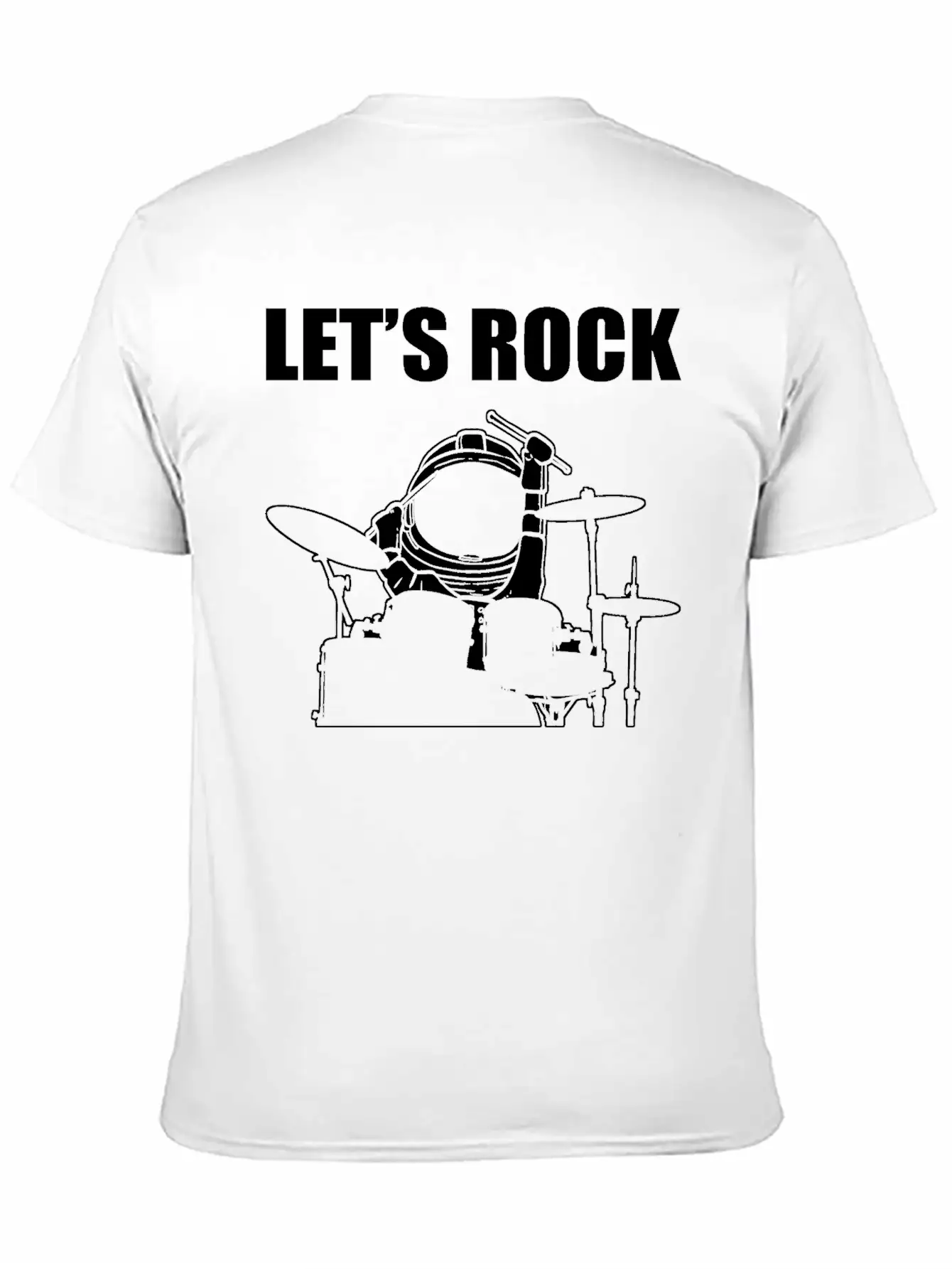 Let's Rock Musician Gift Unisex Casual T-Shirt – Clean Design For Daily Comfort