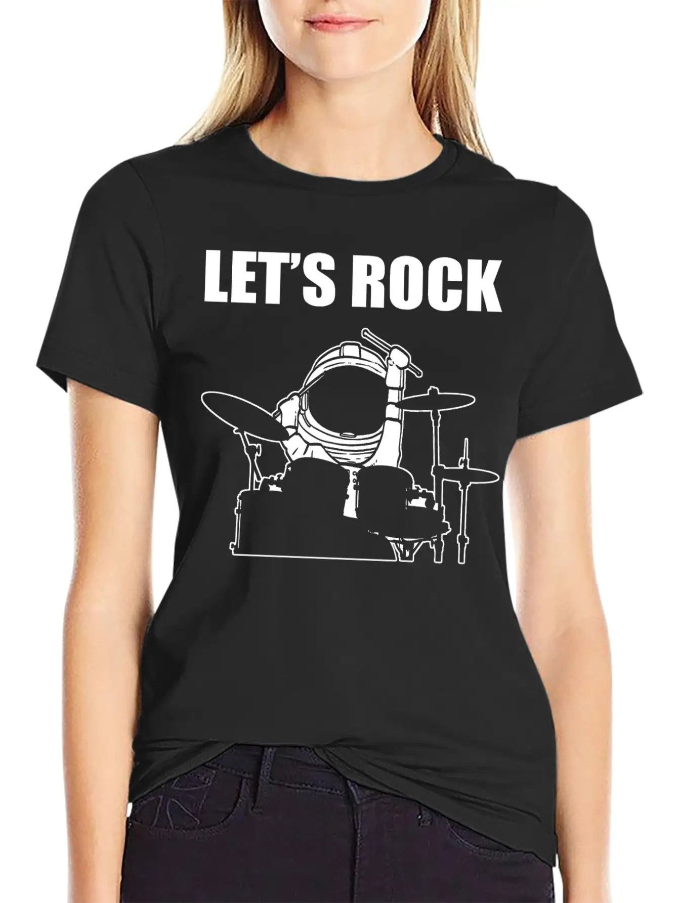 Let's Rock Musician Gift Unisex Casual T-Shirt – Clean Design For Daily Comfort