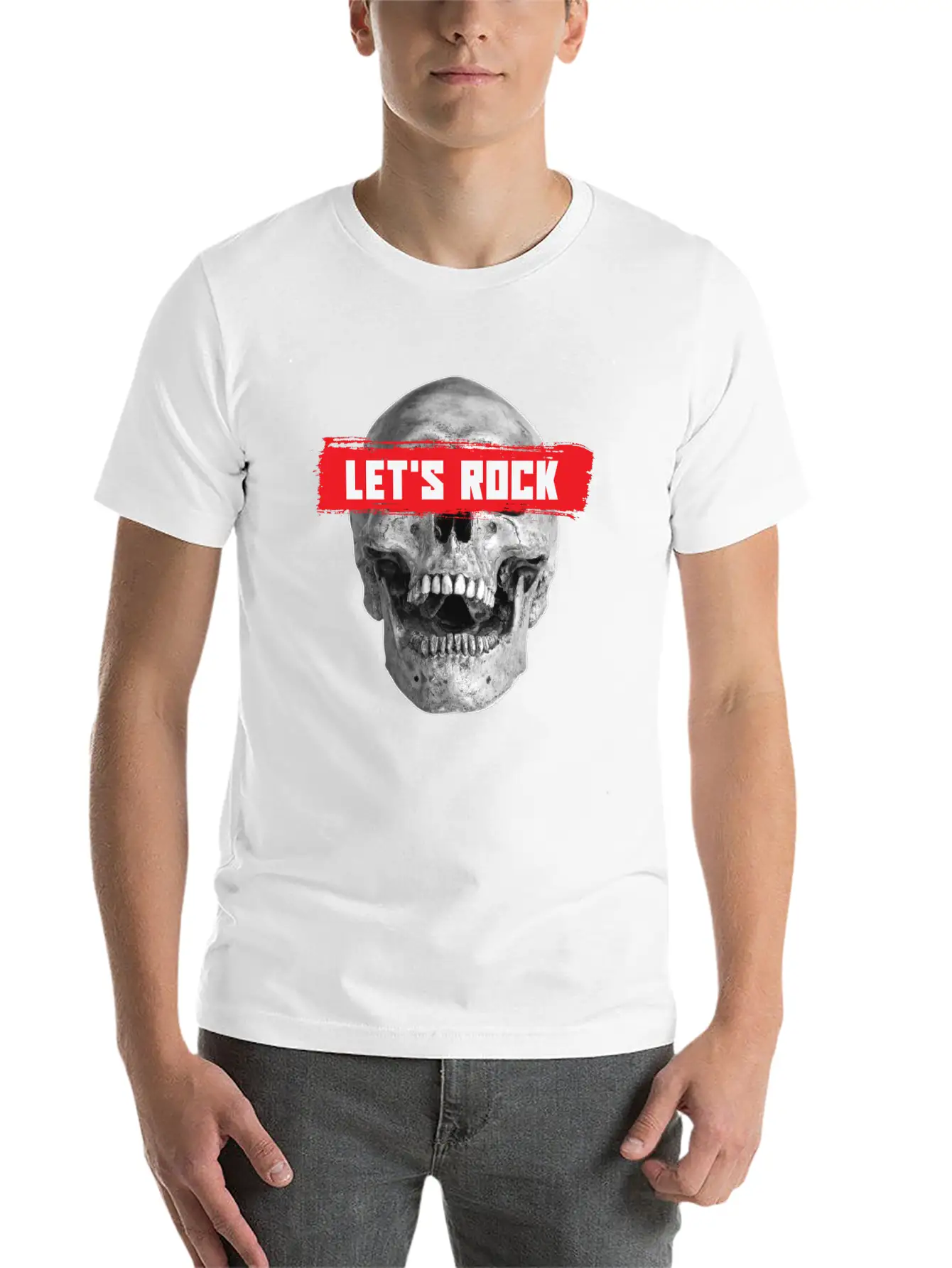 Let's Rock Unisex Casual T-Shirt – Clean Design For Daily Comfort