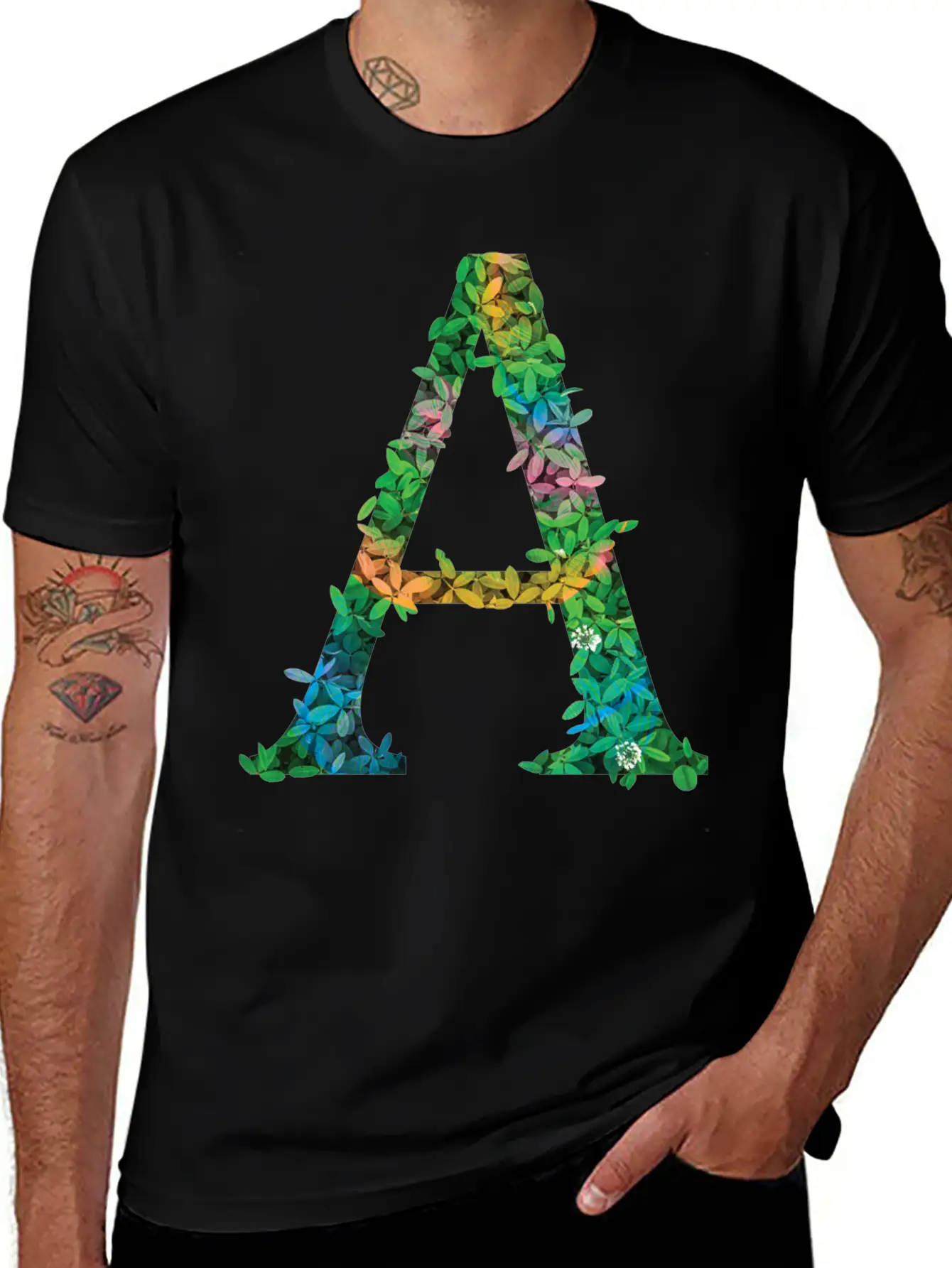 Letter A Unisex Casual T-Shirt – Clean Design For Daily Comfort