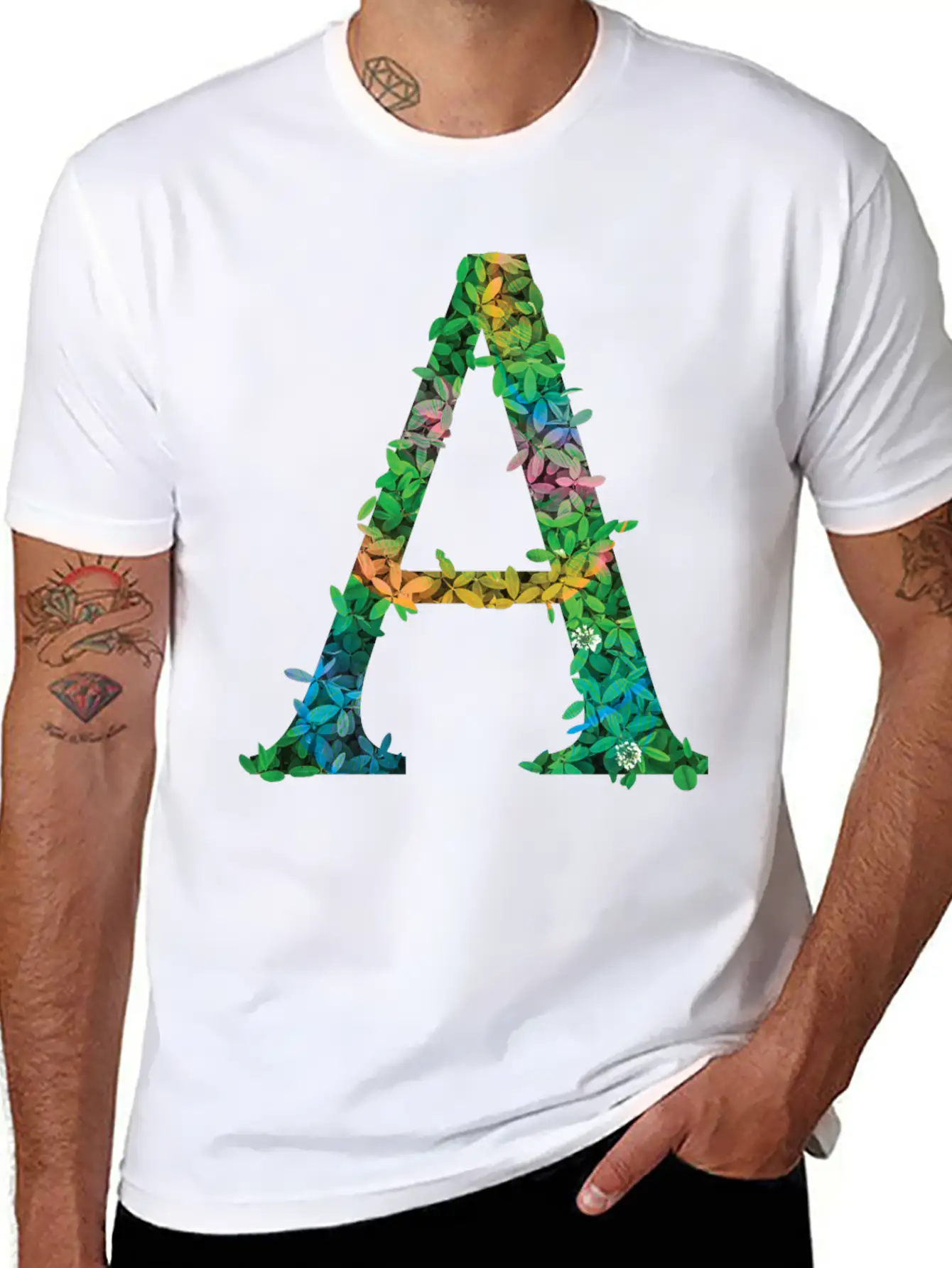 Letter A Unisex Casual T-Shirt – Clean Design For Daily Comfort