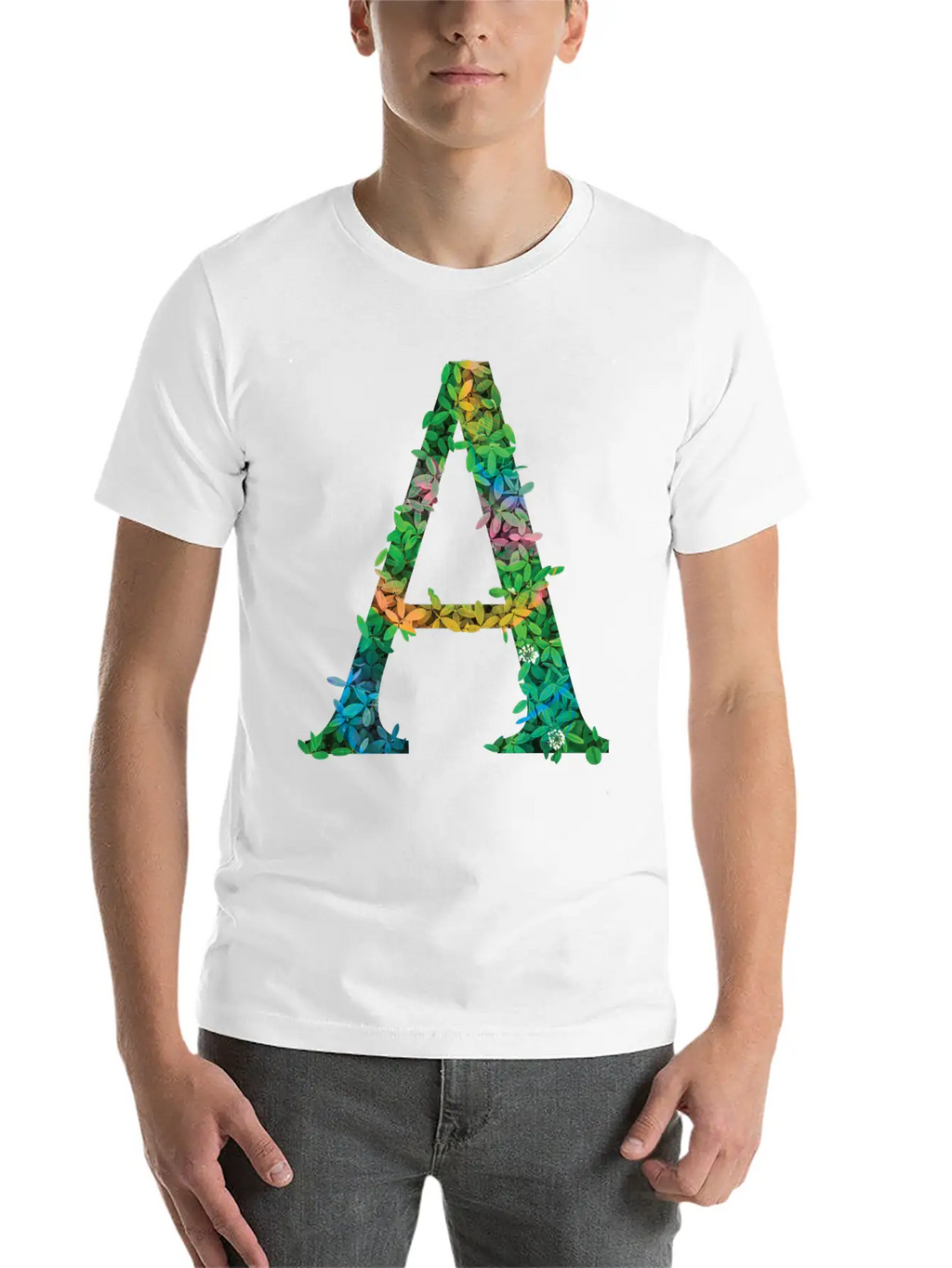 Letter A Unisex Casual T-Shirt – Clean Design For Daily Comfort