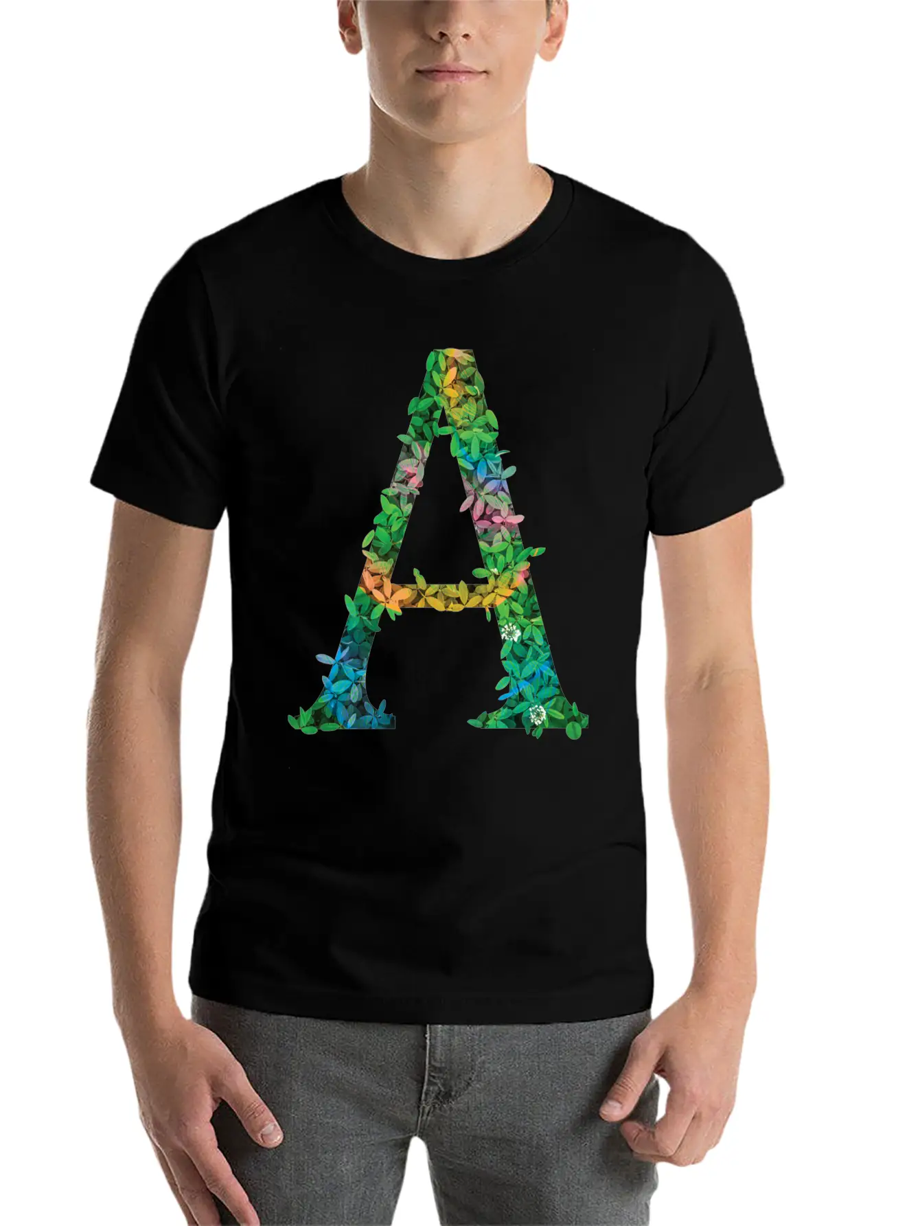 Letter A Unisex Casual T-Shirt – Clean Design For Daily Comfort