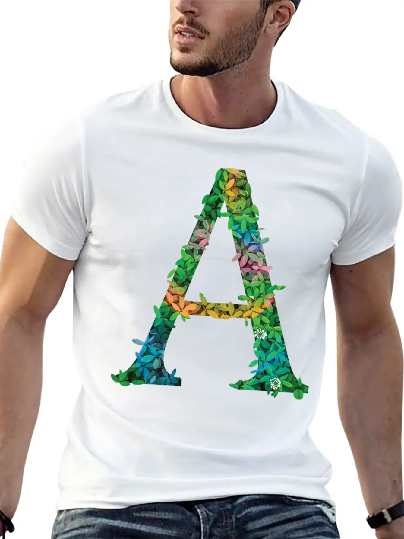 Letter A Unisex Casual T-Shirt – Clean Design For Daily Comfort