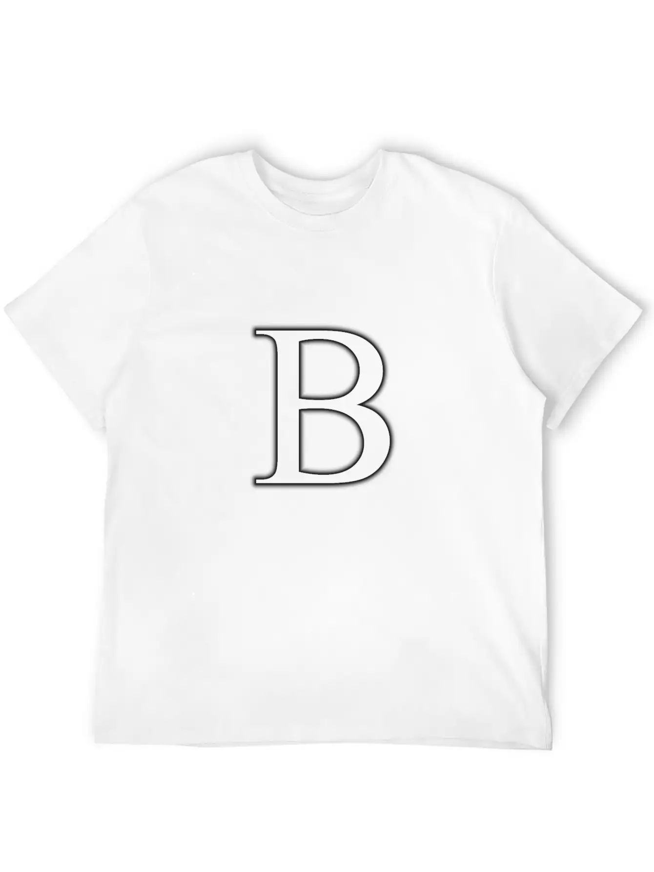 Letter B Essential Cotton Tee For Daily Outfits – Unisex Style