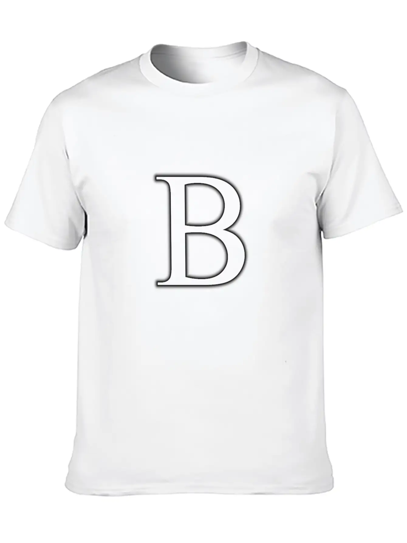 Letter B Essential Cotton Tee For Daily Outfits – Unisex Style