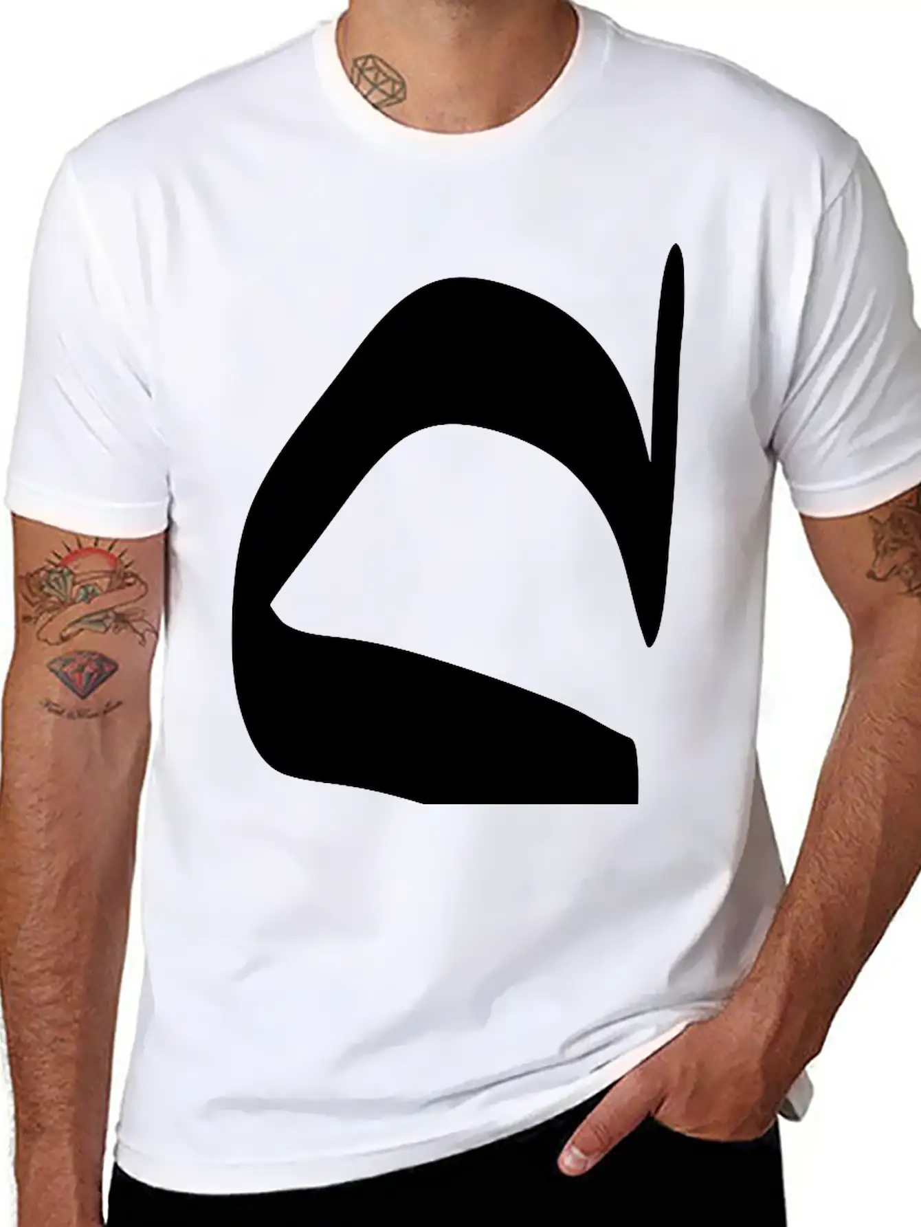 Letter C Unisex Short Sleeve Soft Cotton T-Shirt – Casual Everyday Wear