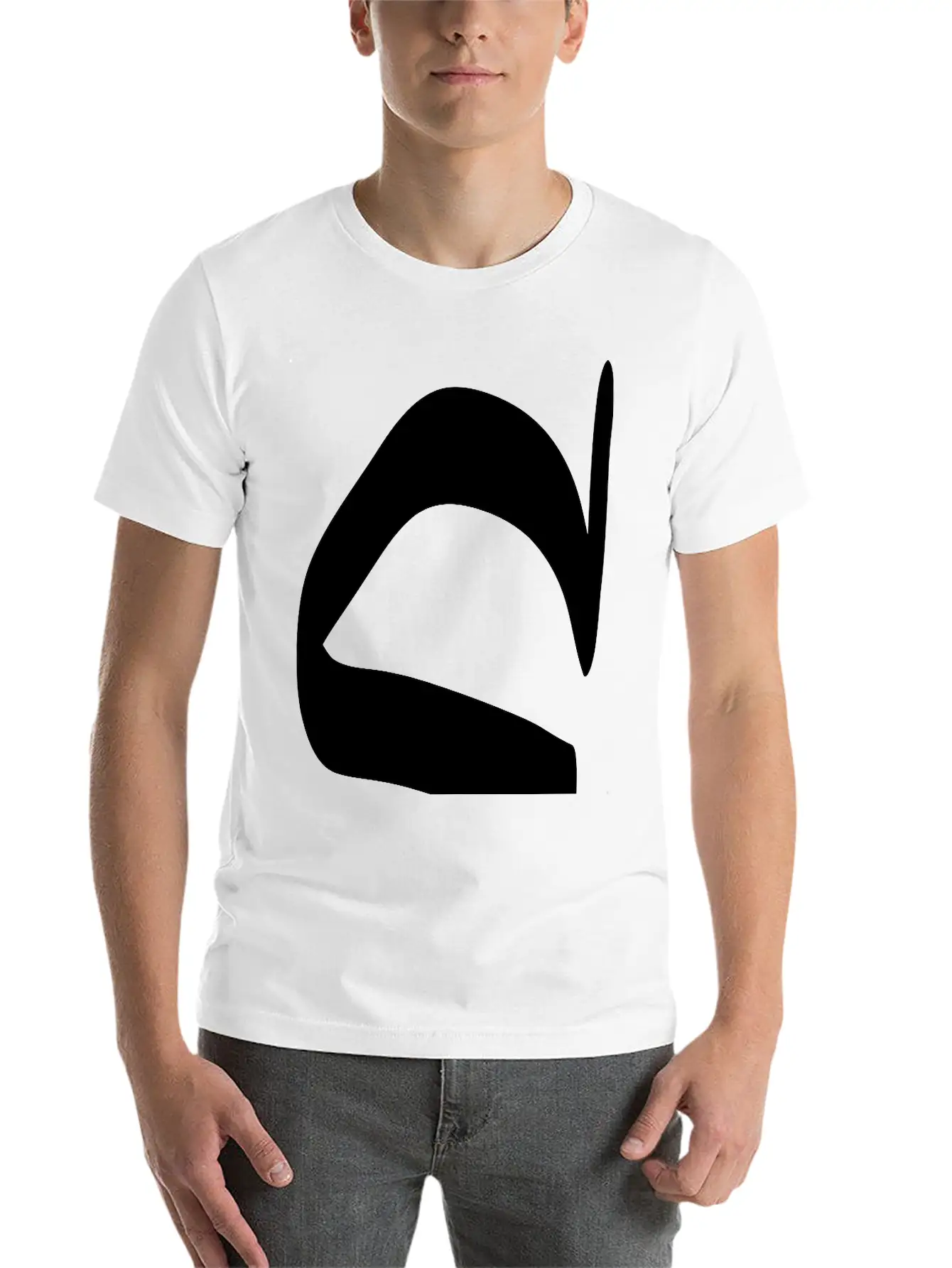 Letter C Unisex Short Sleeve Soft Cotton T-Shirt – Casual Everyday Wear
