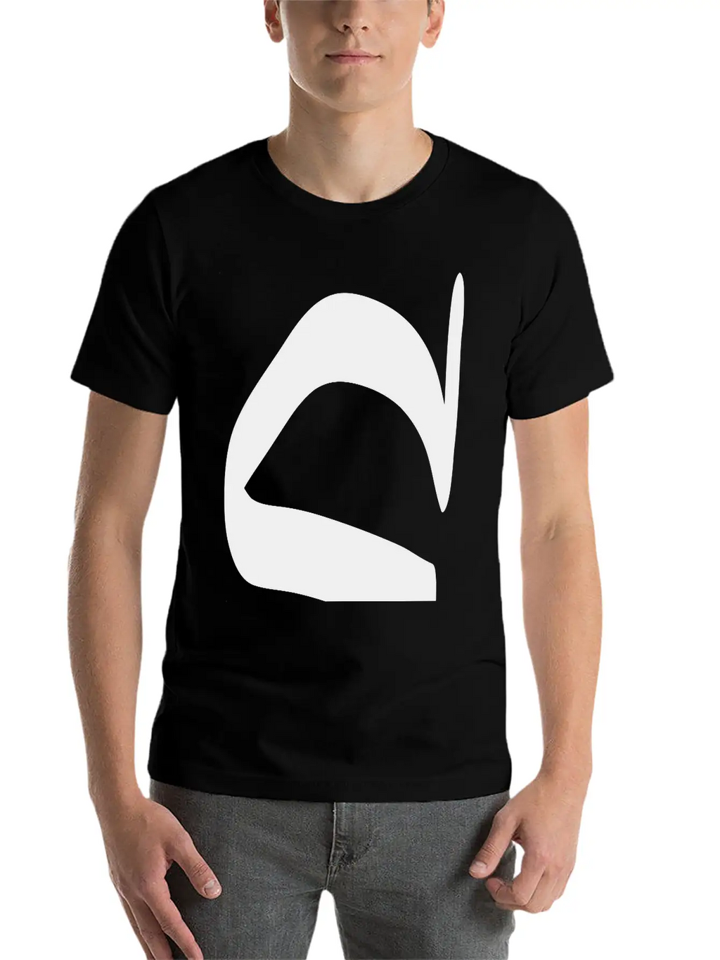 Letter C Unisex Short Sleeve Soft Cotton T-Shirt – Casual Everyday Wear