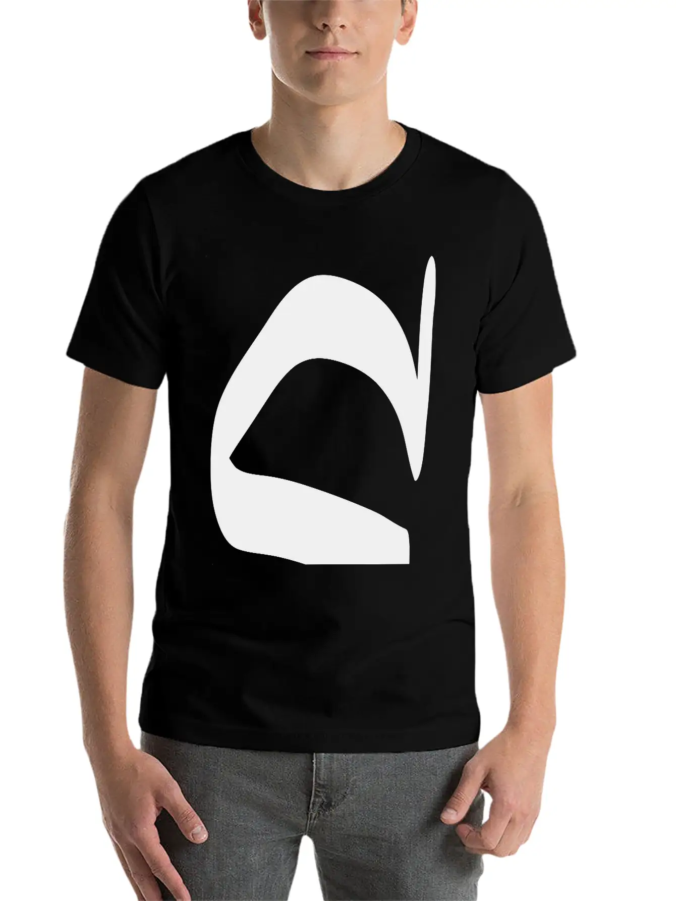 Letter C Unisex Short Sleeve Soft Cotton T-Shirt – Casual Everyday Wear