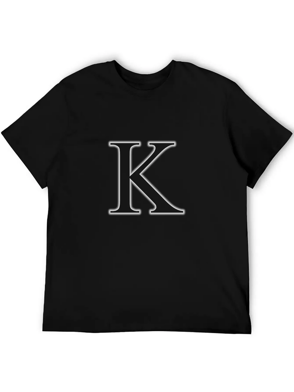 Letter K Unisex Short Sleeve Soft Cotton T-Shirt – Casual Everyday Wear