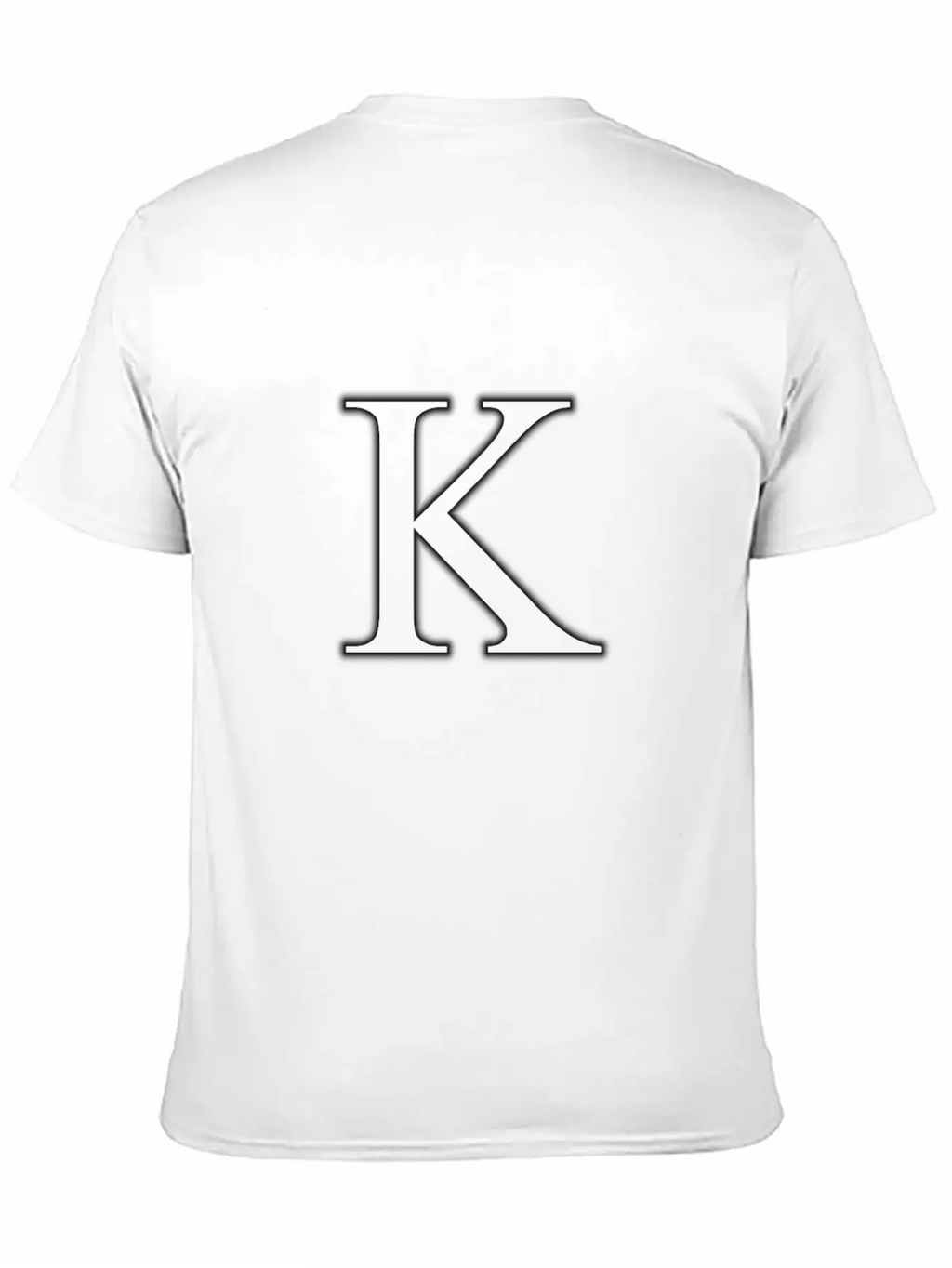 Letter K Unisex Short Sleeve Soft Cotton T-Shirt – Casual Everyday Wear