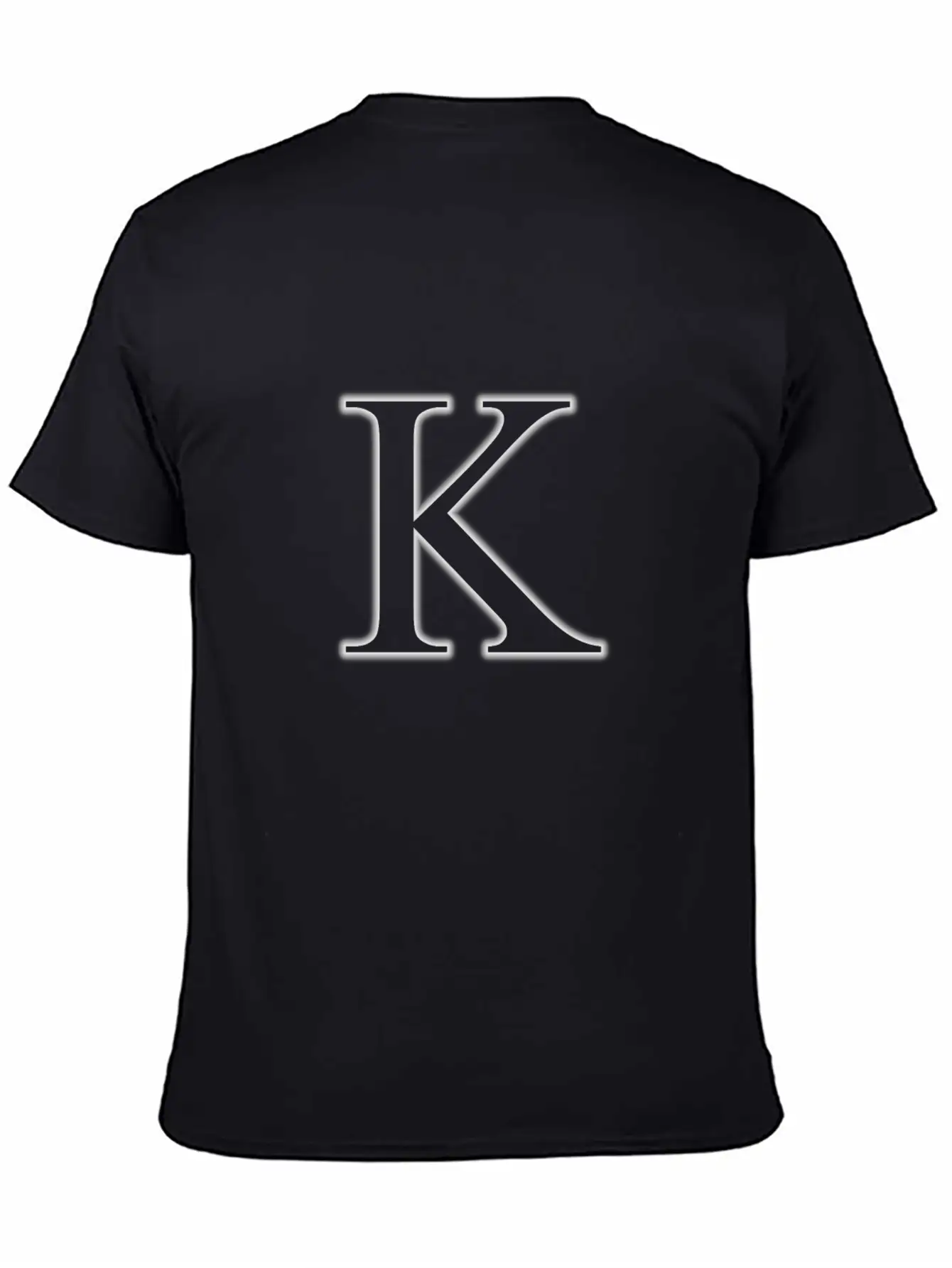 Letter K Unisex Short Sleeve Soft Cotton T-Shirt – Casual Everyday Wear