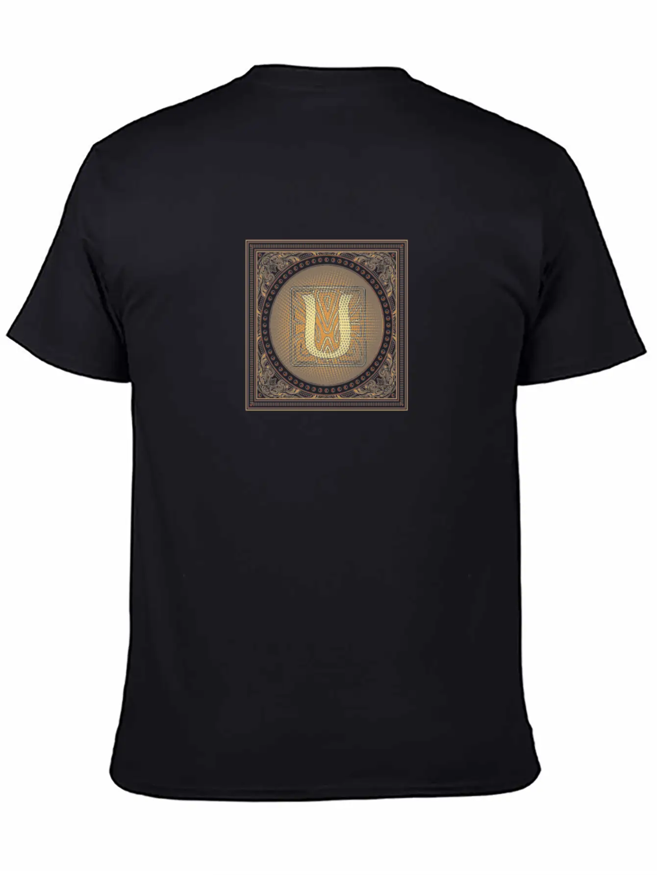 Letter U Monogram Stylish Everyday T-Shirt – Unisex Basic Cotton Tee